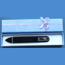 BOHEMIA Skleněný pilník Swarovski střední 140/2mm písmeno - "F" ABECEDA Swarovski